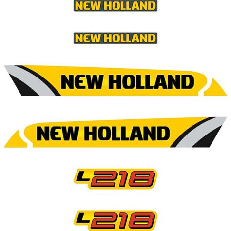 220 new holland skid steer decals|new holland equipment decal.